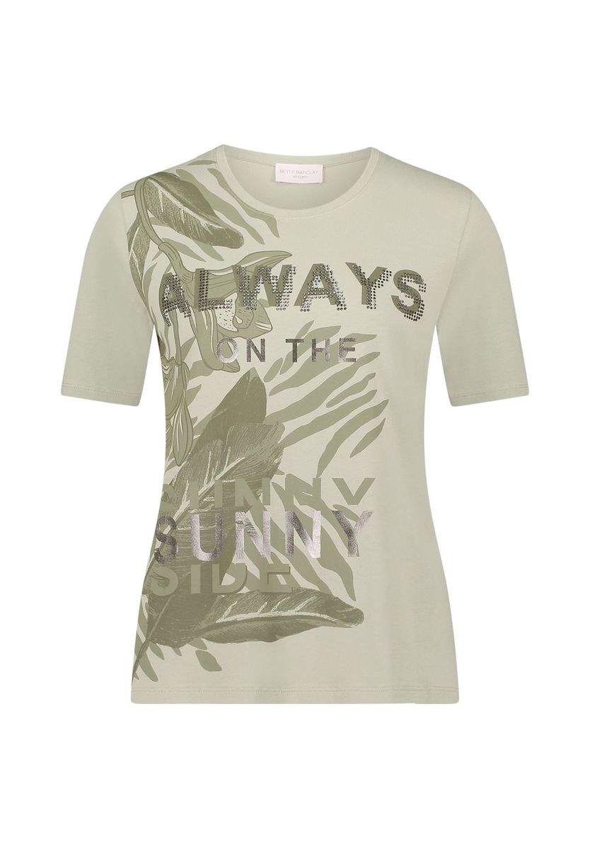 Basic Shirt mit Grafikprint und Kurzarm