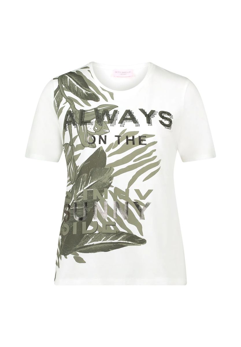 Lässiges Baumwoll-T-Shirt mit Animal-Print
