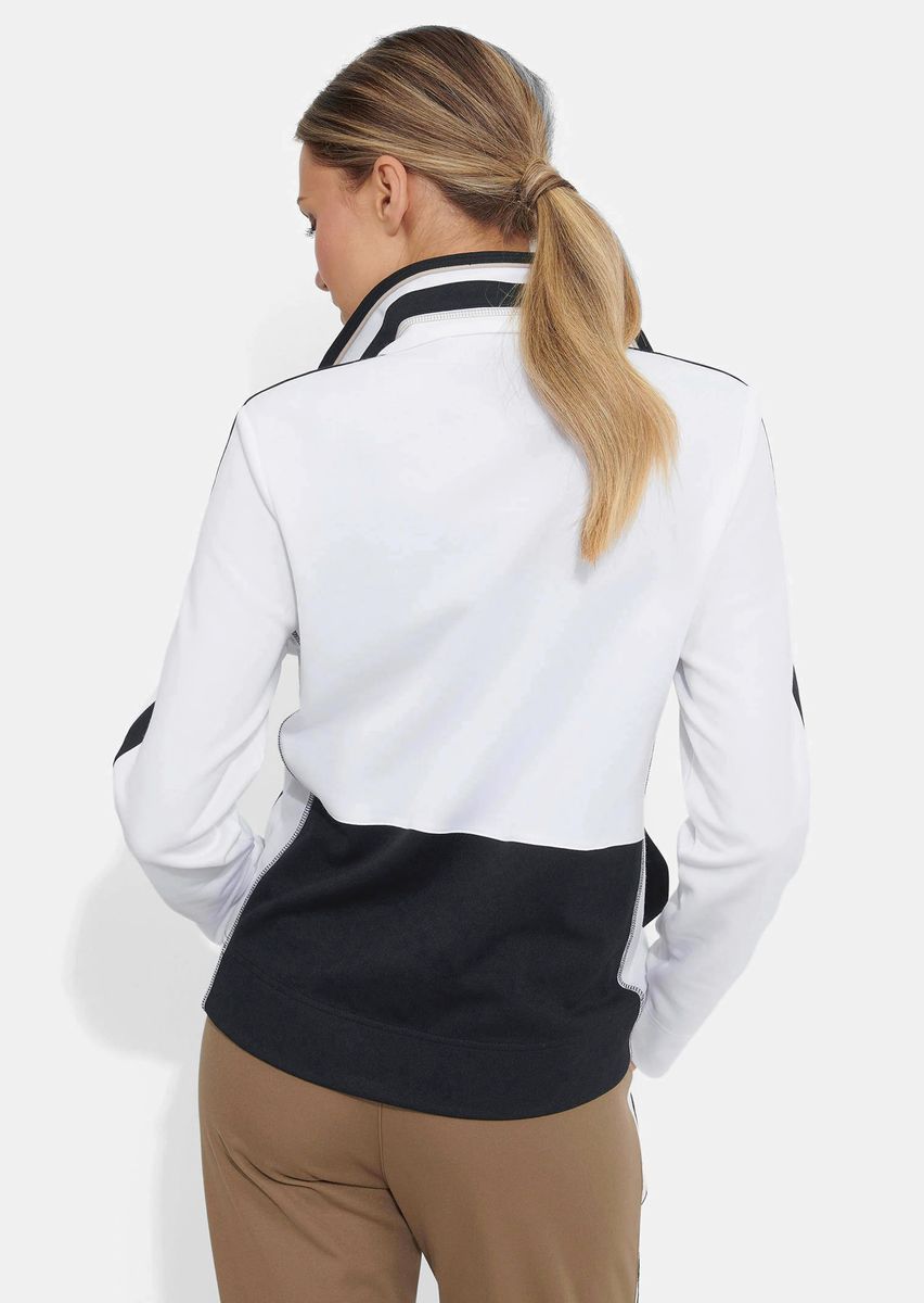 Sportliche Freizeitjacke mit Kontraststreifen