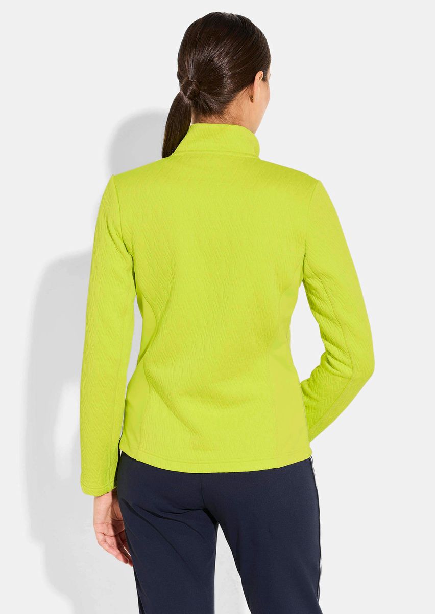 Strukturierte Freizeitjacke mit Reißverschluss