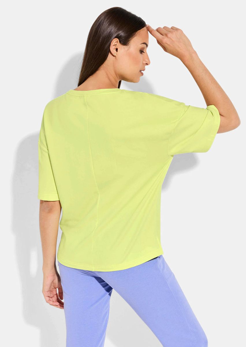Legeres Kurzarm-Sweatshirt mit Rundhals
