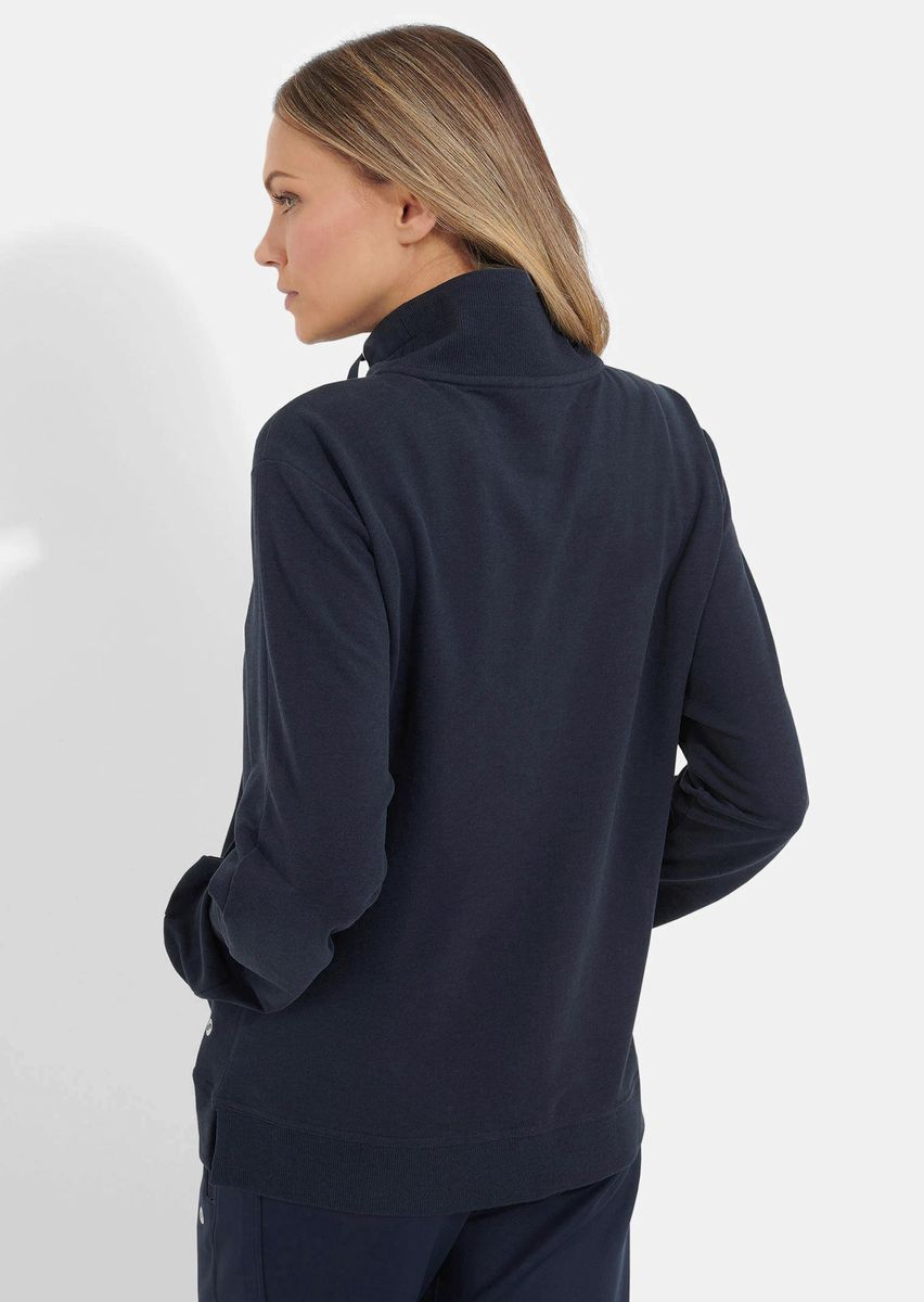 Weiche Jersey-Jacke mit Stehkragen