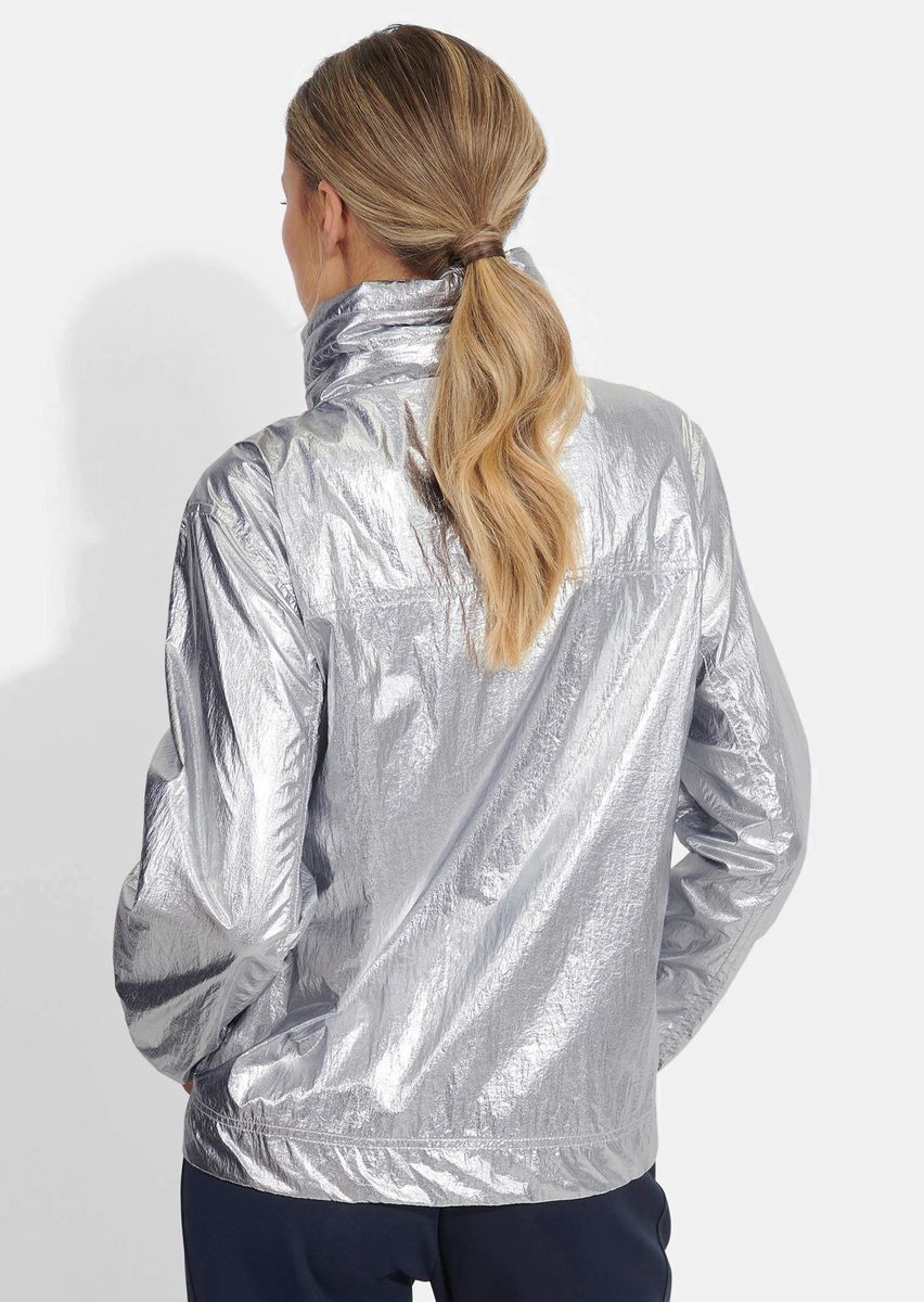 Modische Blousonjacke in Metallic-Optik