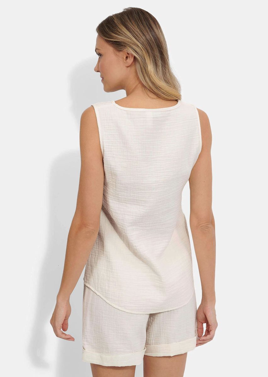 Leichtes Baumwoll-Shorty-Lounge-Set