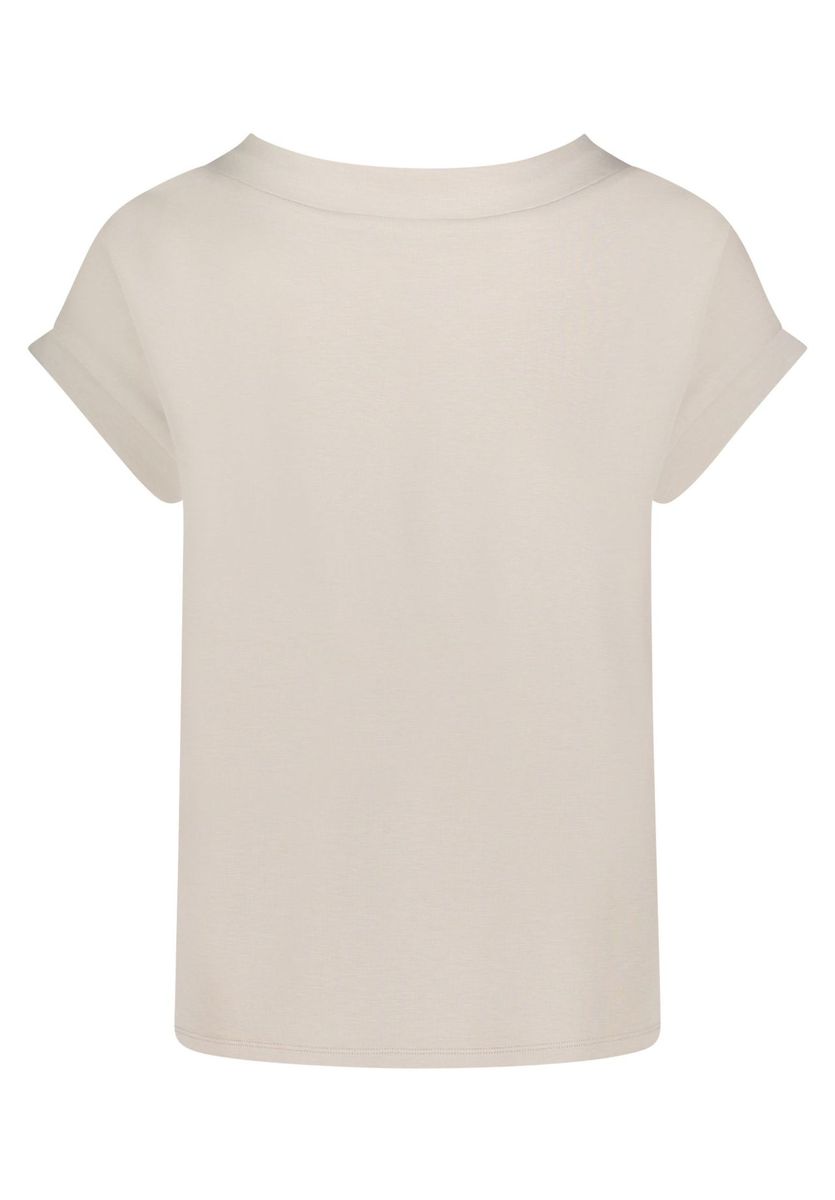 Glamouröses Shirt mit Strass und kurzen Ärmeln