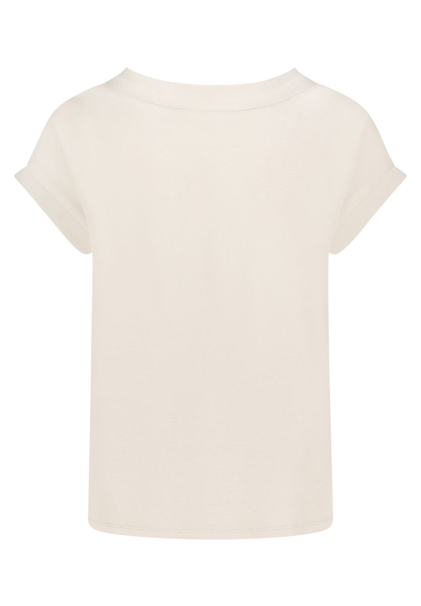 Glamouröses Shirt mit Strass und kurzen Ärmeln