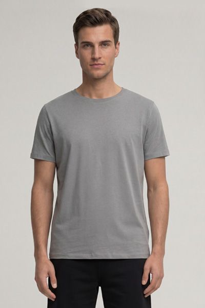 Klassisches Rundhals-T-Shirt aus Baumwolle