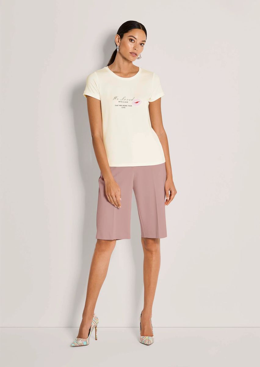 Statement-T-Shirt mit Zitat-Print