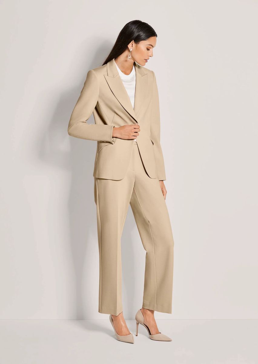 Zeitloser Einreihiger Taillierter Blazer