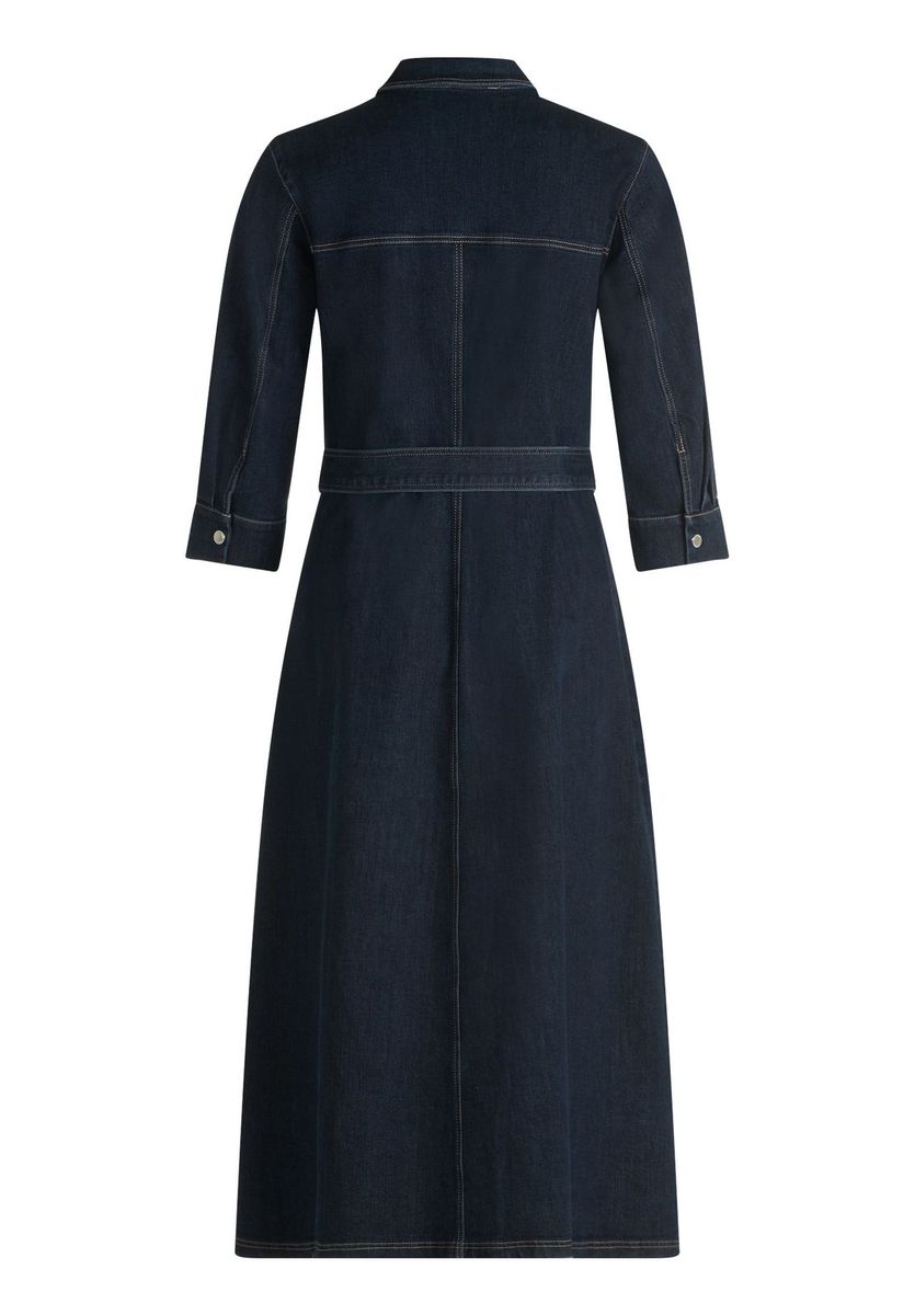 Jeans-Midi-Hemdkleid mit Gürtel