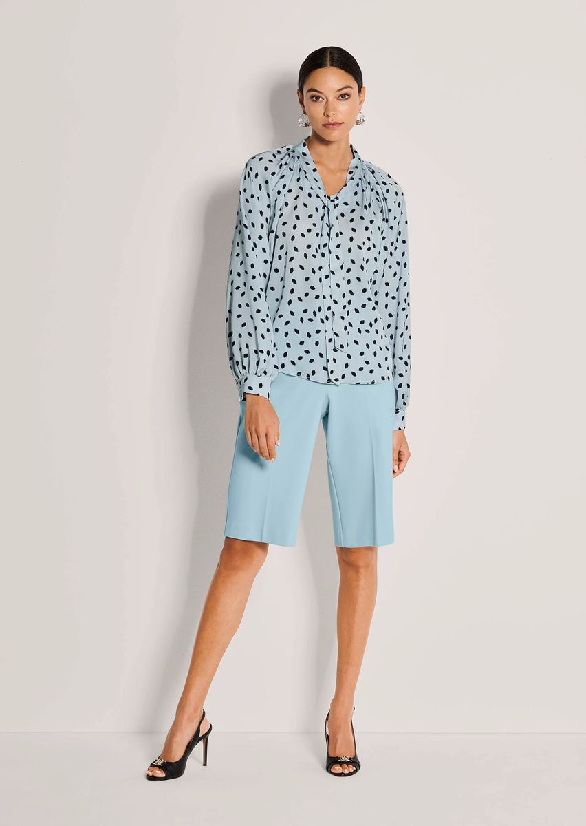 Luftige Bluse mit Kussmund-Print
