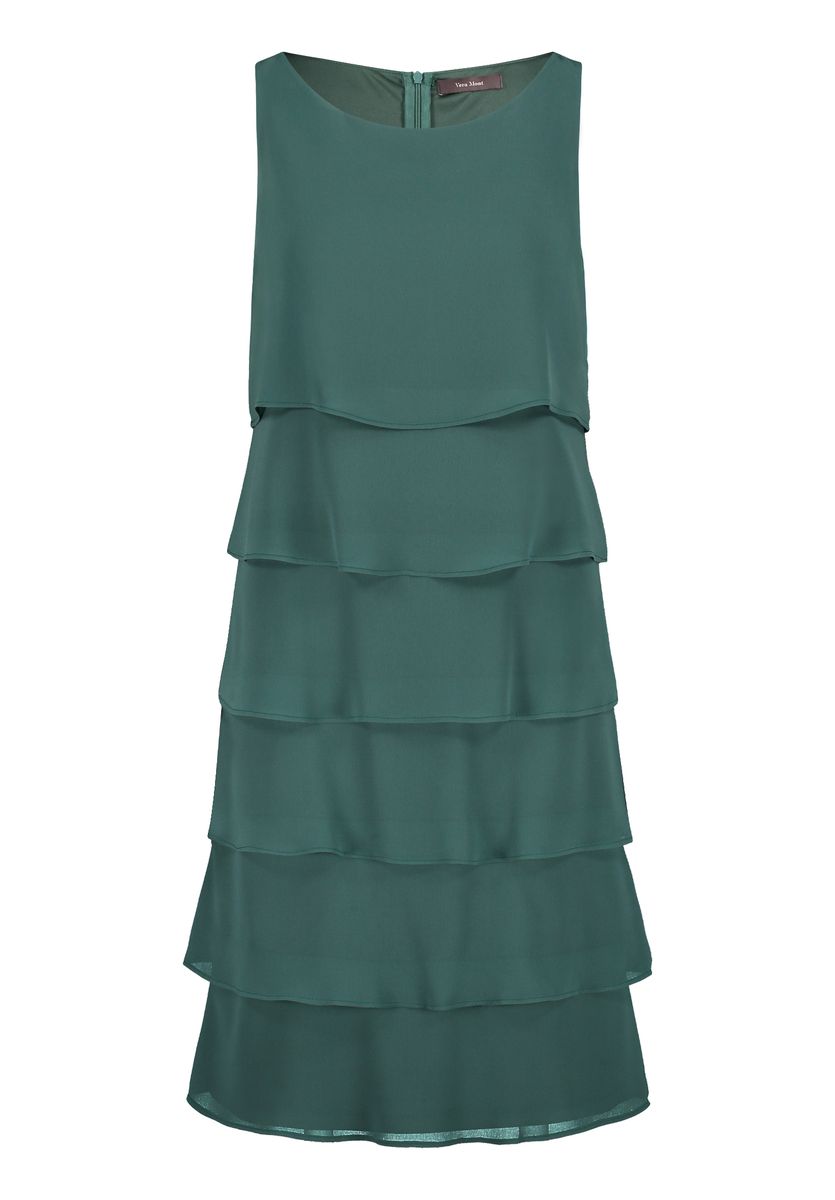 Gestuftes Chiffon-Partykleid