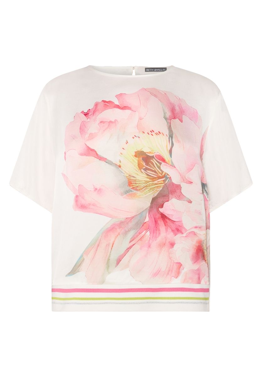 Bluse mit Blumenmuster und lockerer Passform