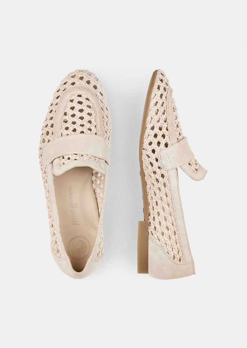 Filigrane Geflochtene Leder-Loafer