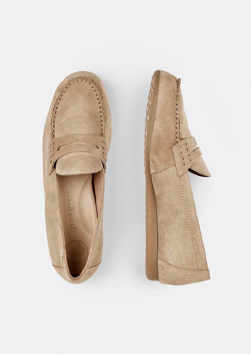 Klassische Penny-Loafer aus Rauhleder