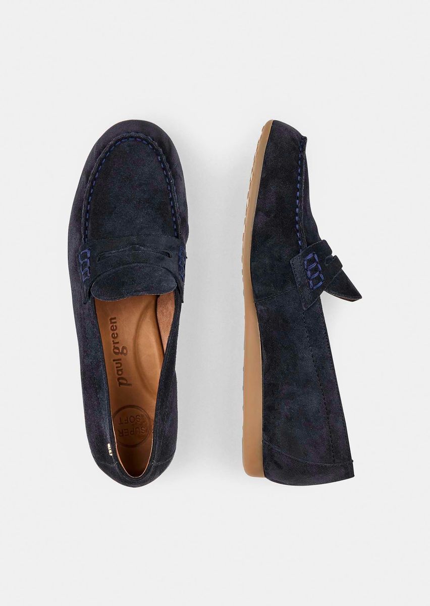Klassische Penny-Loafer aus Rauleder