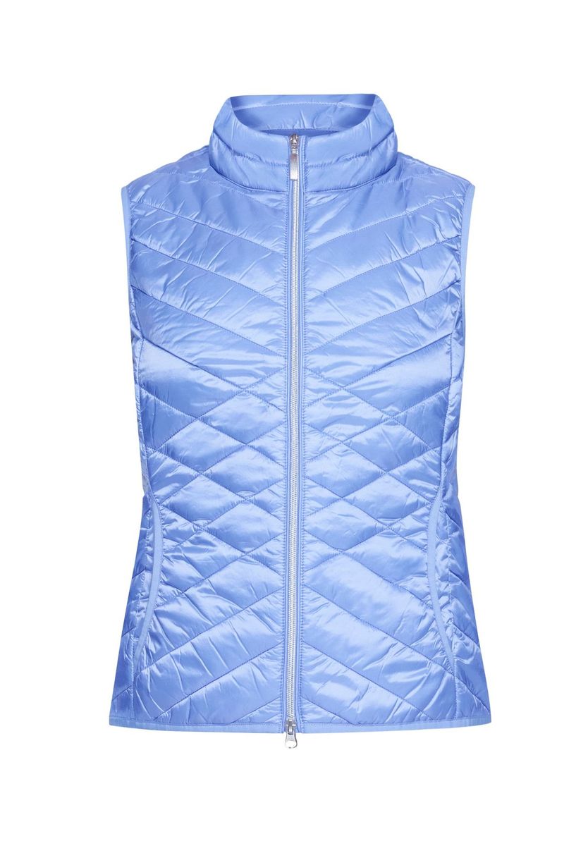 Gesteppte Pufferweste mit Stehkragen