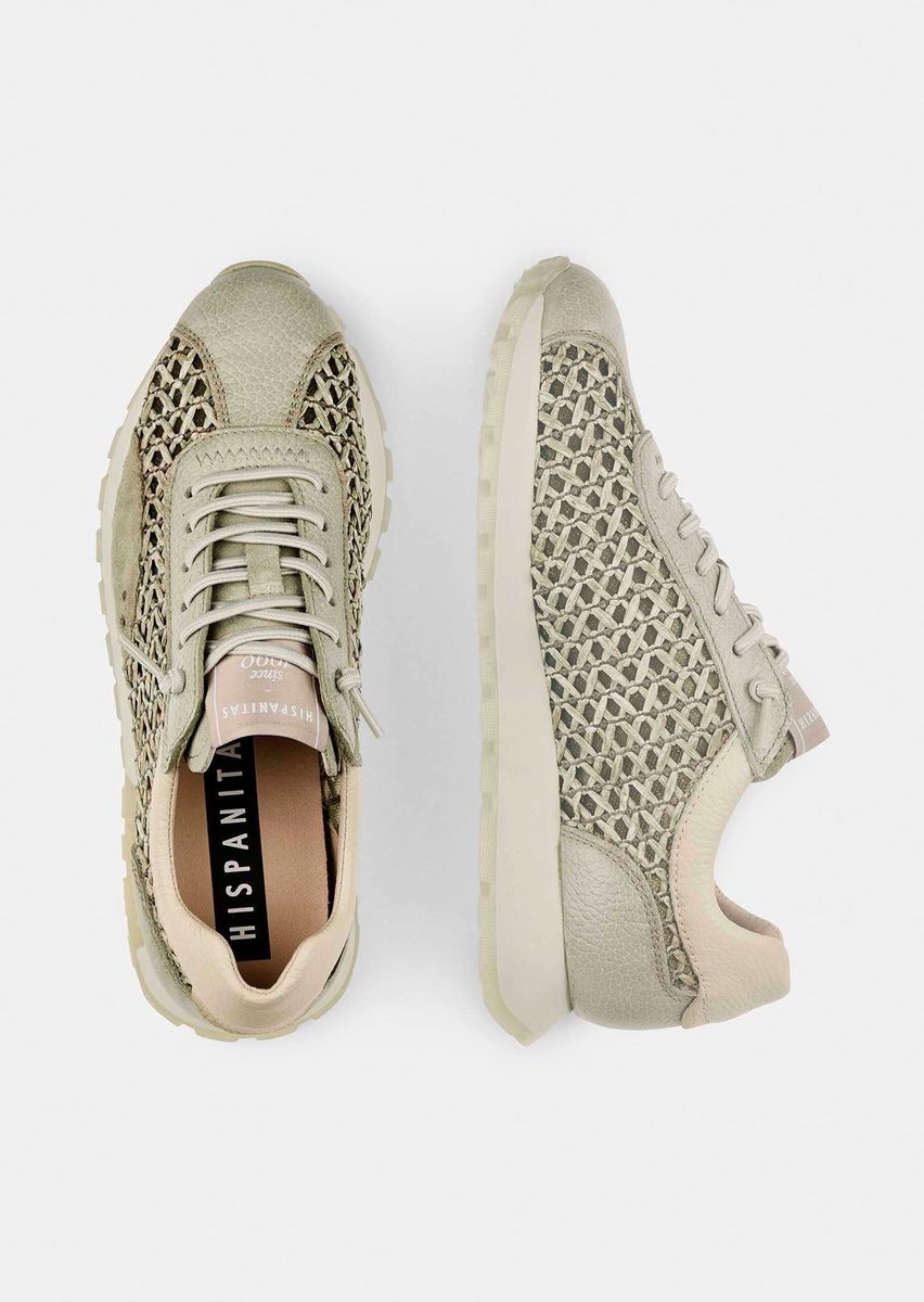 Sneaker mit gewebtem Mesh-Detail