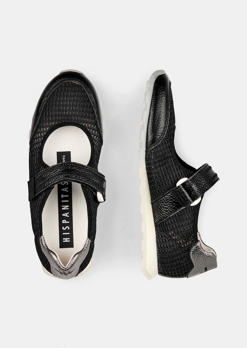 Sportliche Ballerinas mit Mesh-Struktur