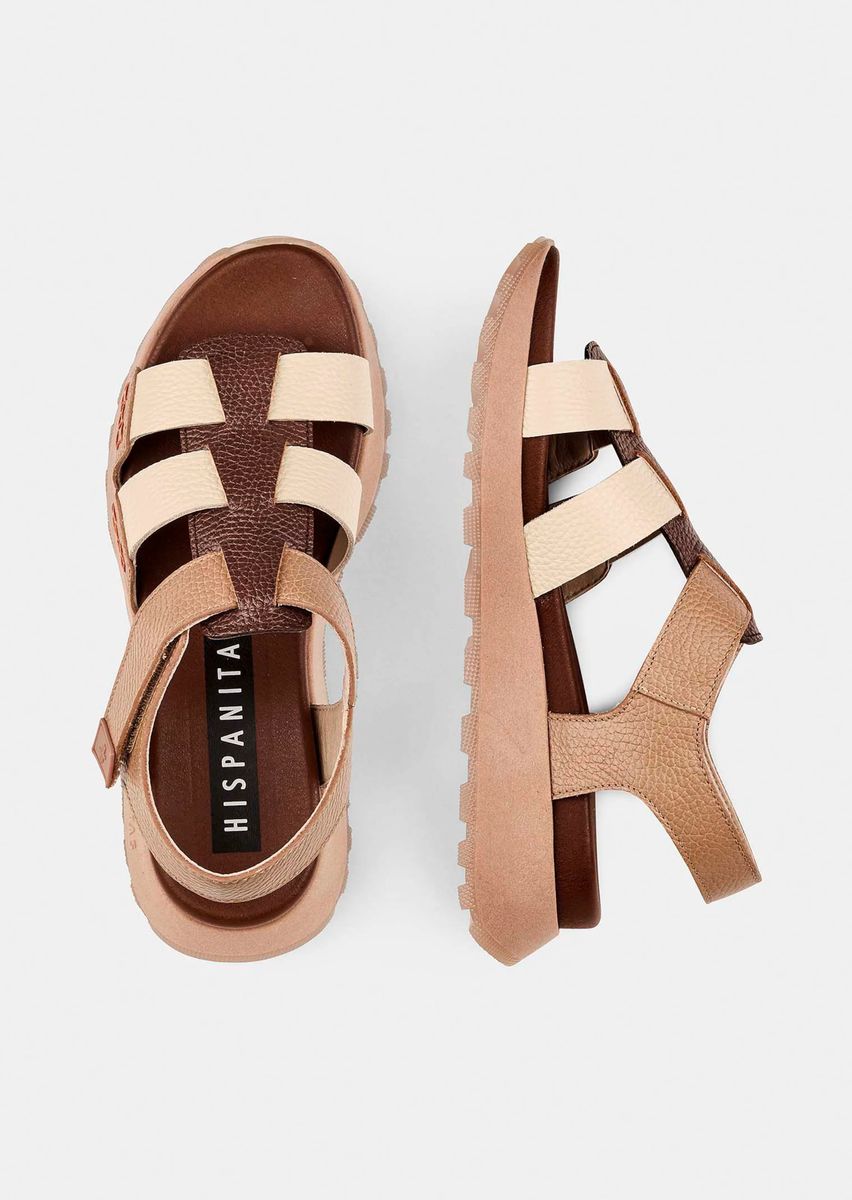 Moderne Plateau-Riemchensandalen