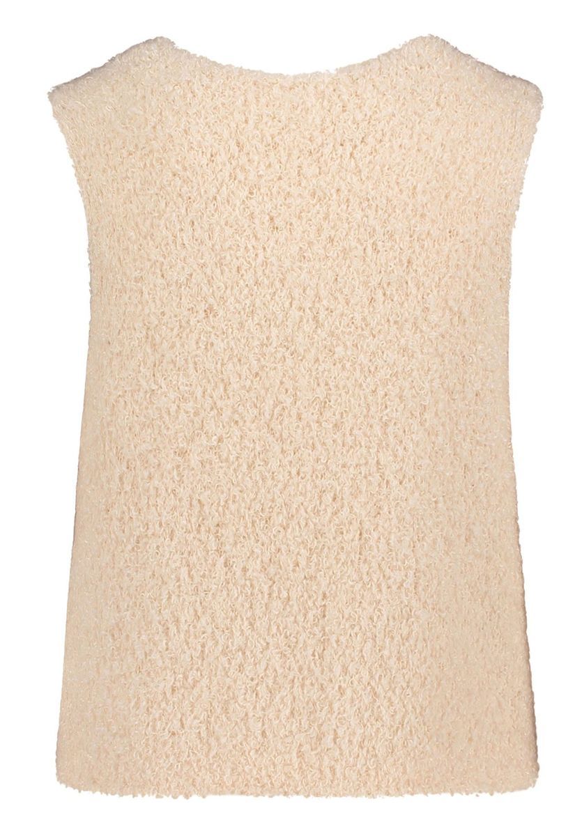 Ärmellose Bouclé Strickweste