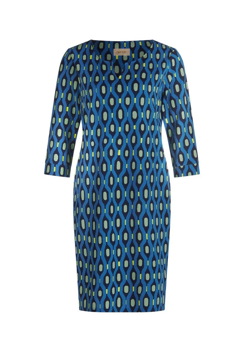 Etuikleid mit geometrischem Muster