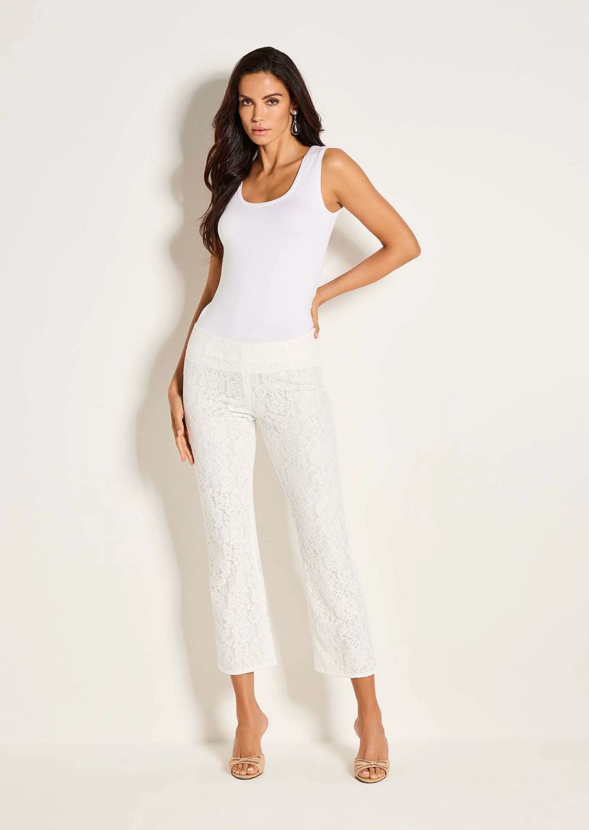 Elegante 7/8 Bootcut Spitzenhose