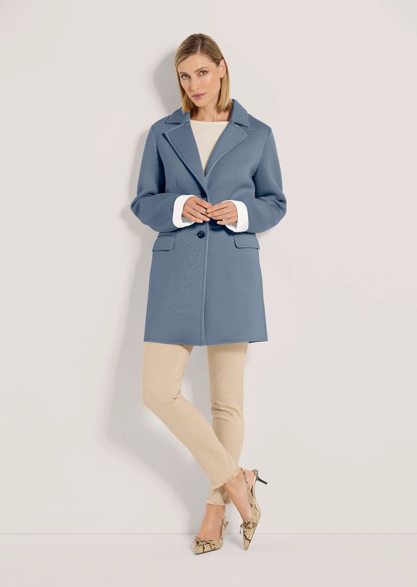 Lange Doubleface Jersey-Jacke