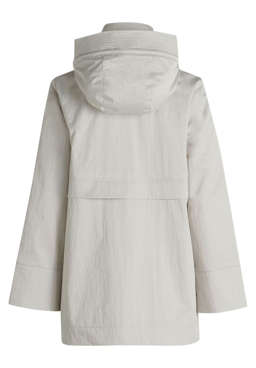 Outdoorjacke mit Kapuze und Stehkragen