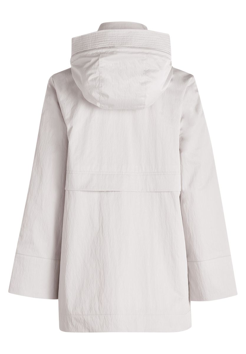 Outdoorjacke mit Kapuze und Stehkragen