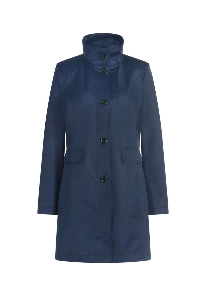 Taillierter Sommer Mantel mit Stehkragen