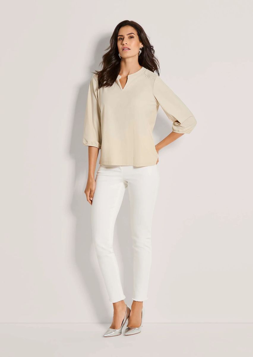 Weiche Stretch-Jersey-Schlupfbluse