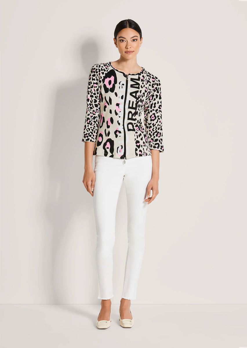 Shirtjacke mit Animal-Print