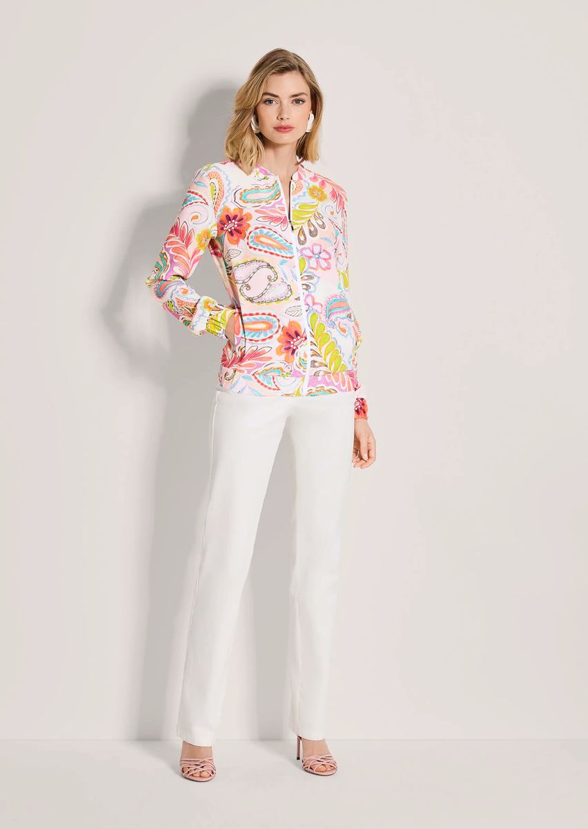 Farbfroher Sommer-Blouson mit Paisley-Muster