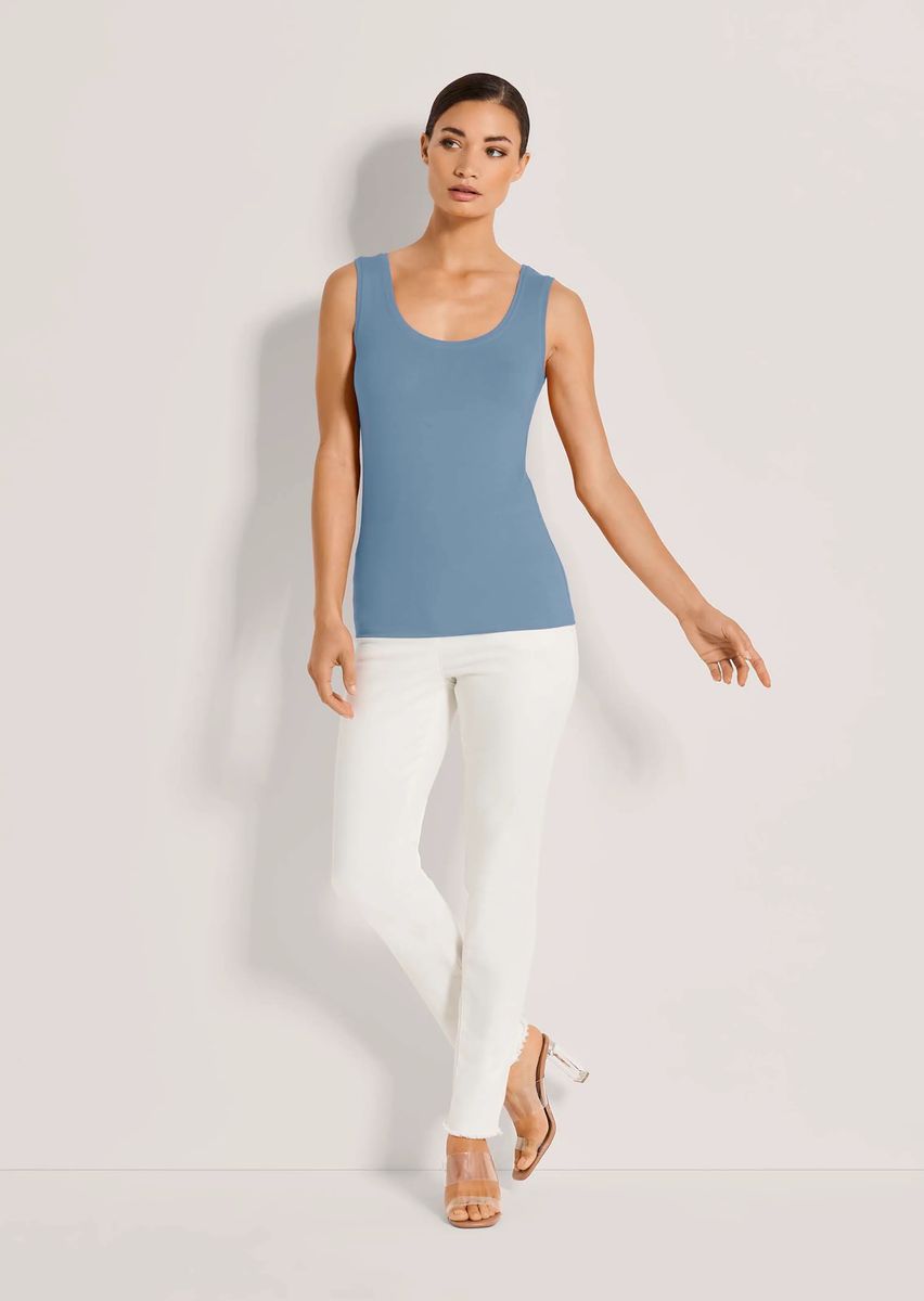 Klassisches Basic-Tanktop mit Rundhalsausschnitt