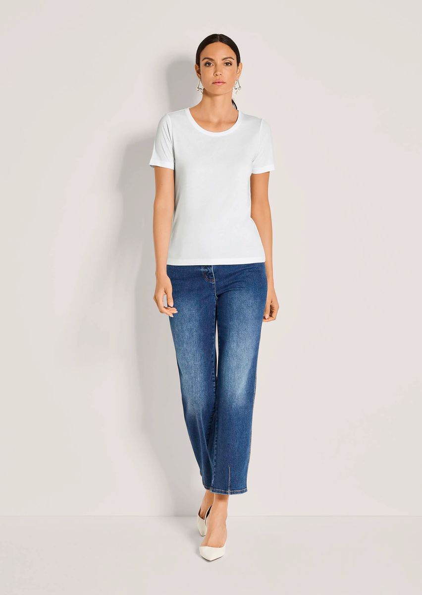 Essentielles Rundhals-T-Shirt aus Soft-Material