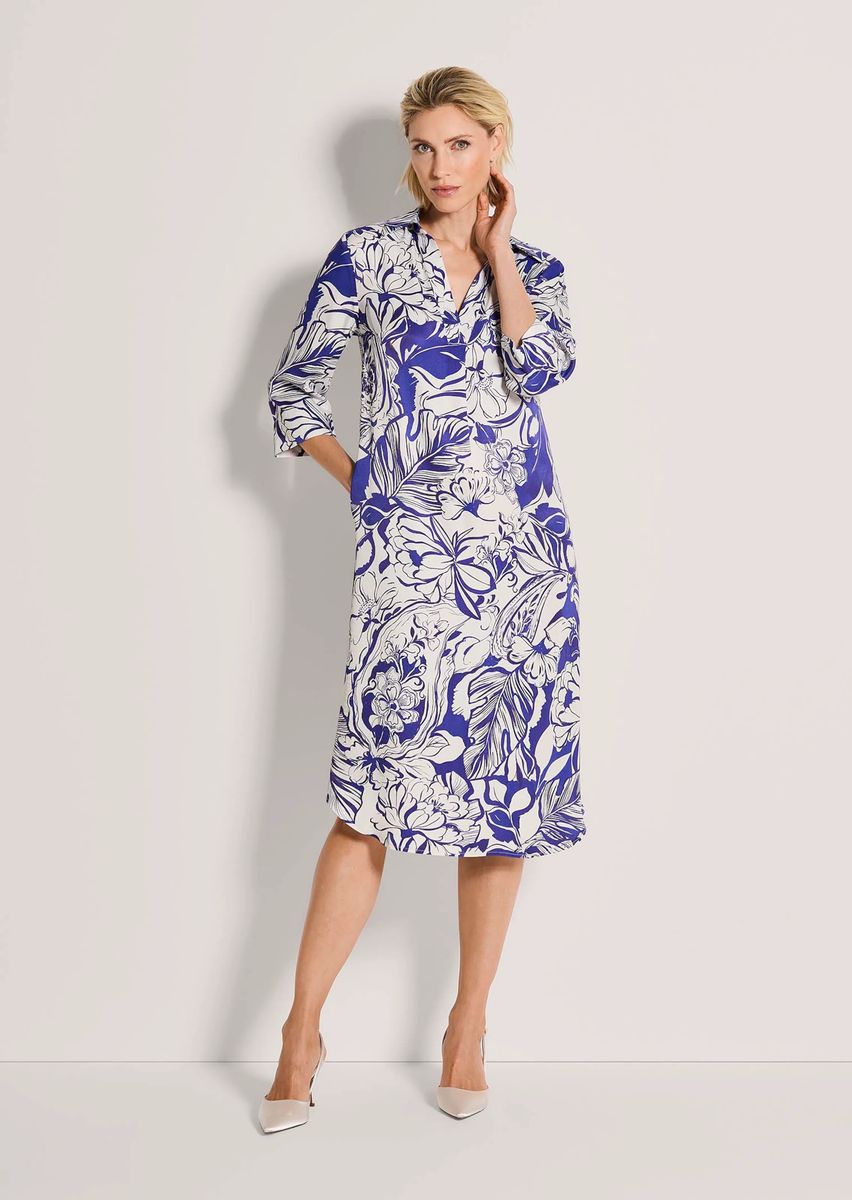 Lockeres Midikleid mit Blumenprint