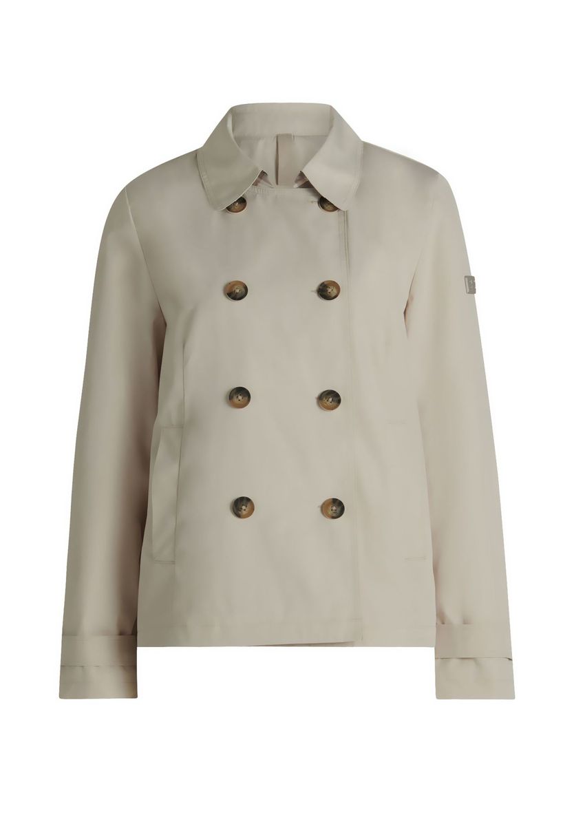 Doppelreihiger lässiger kurzer Trenchcoat