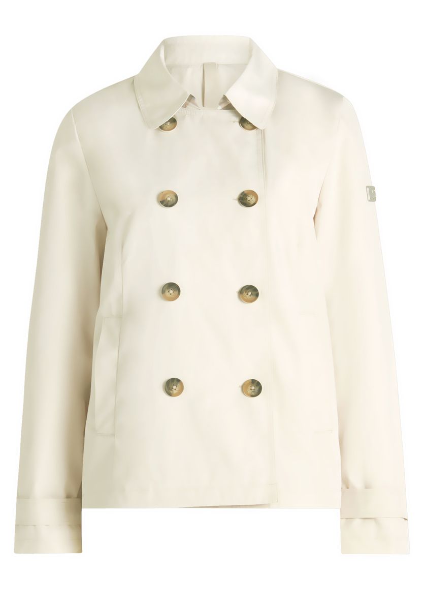 Doppelreihiger lässiger kurzer Trenchcoat
