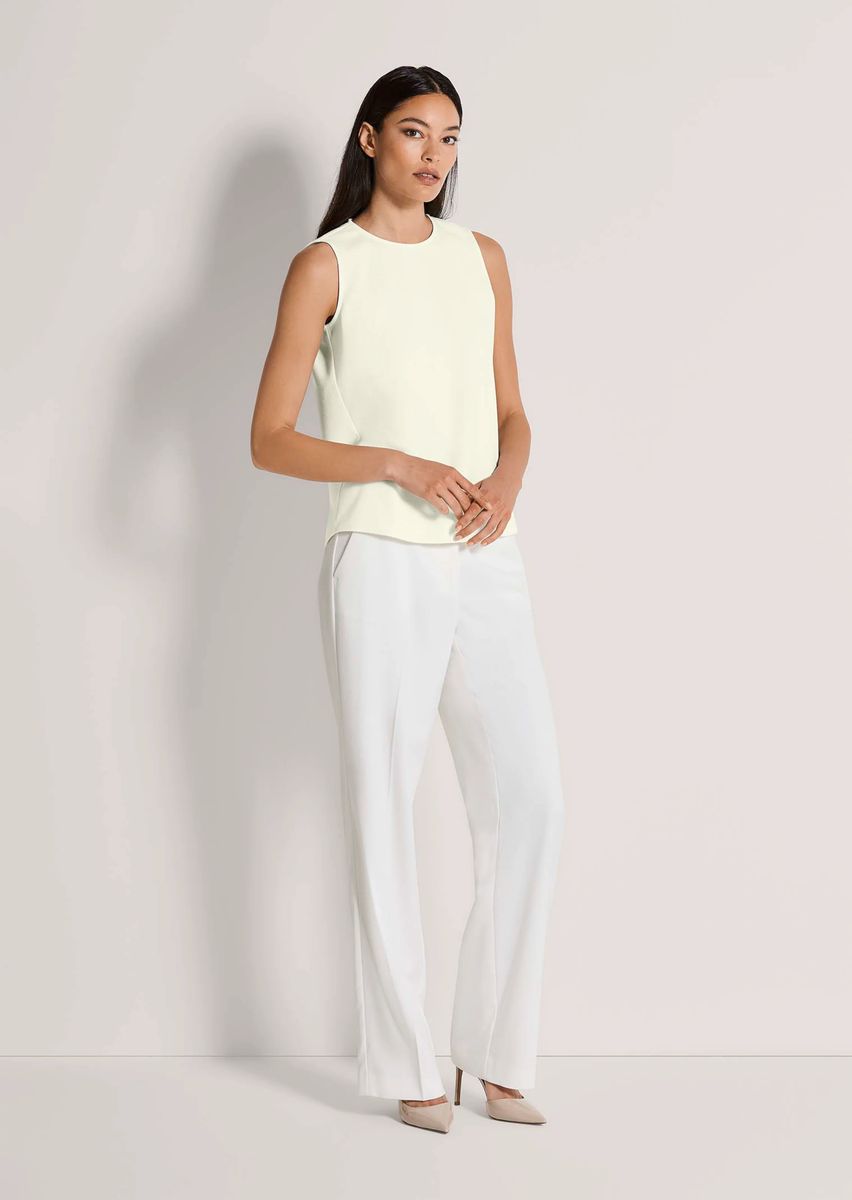 Elegante ärmellose strukturierte Bluse
