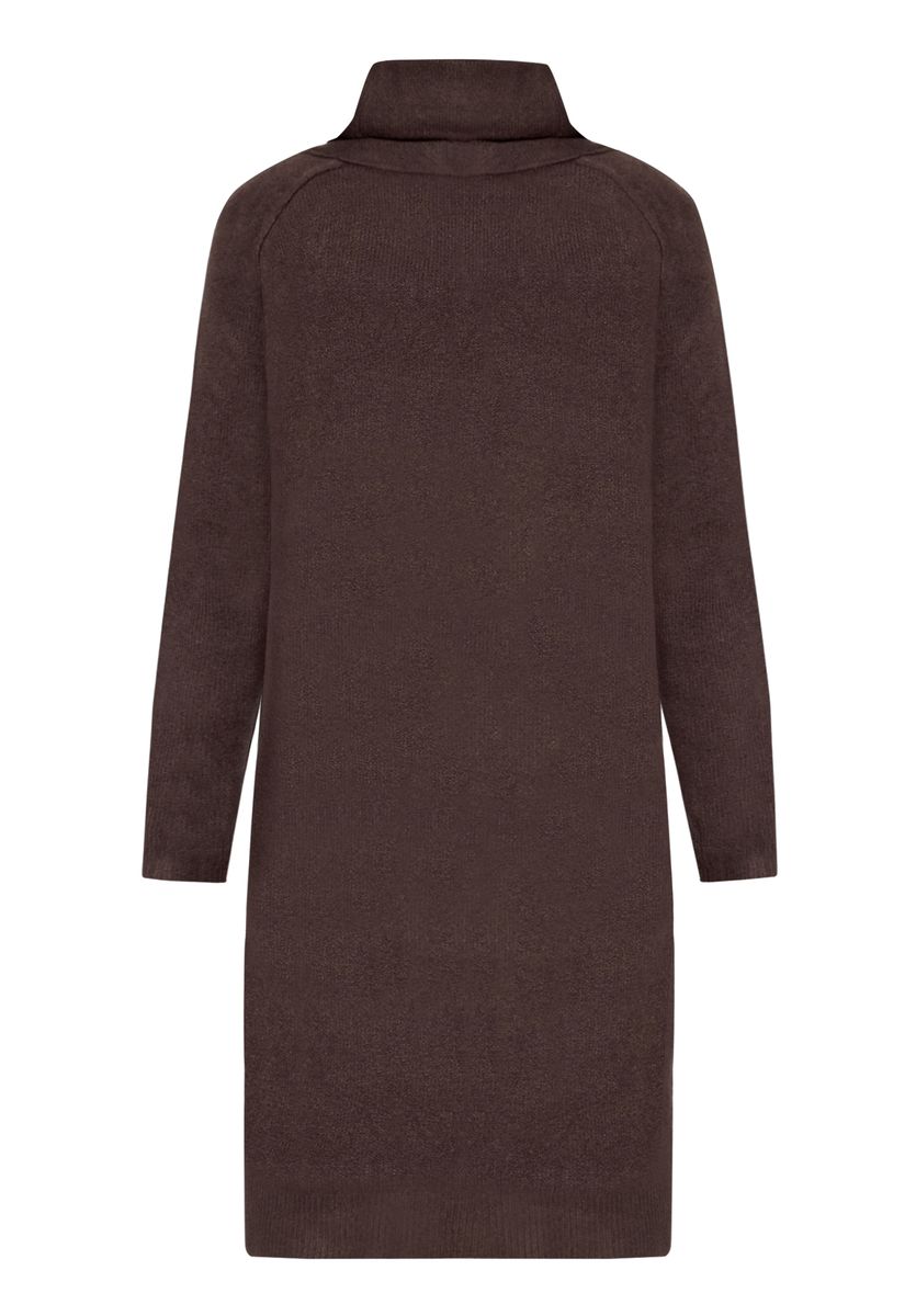 Lässiges Strickkleid mit Rollkragen