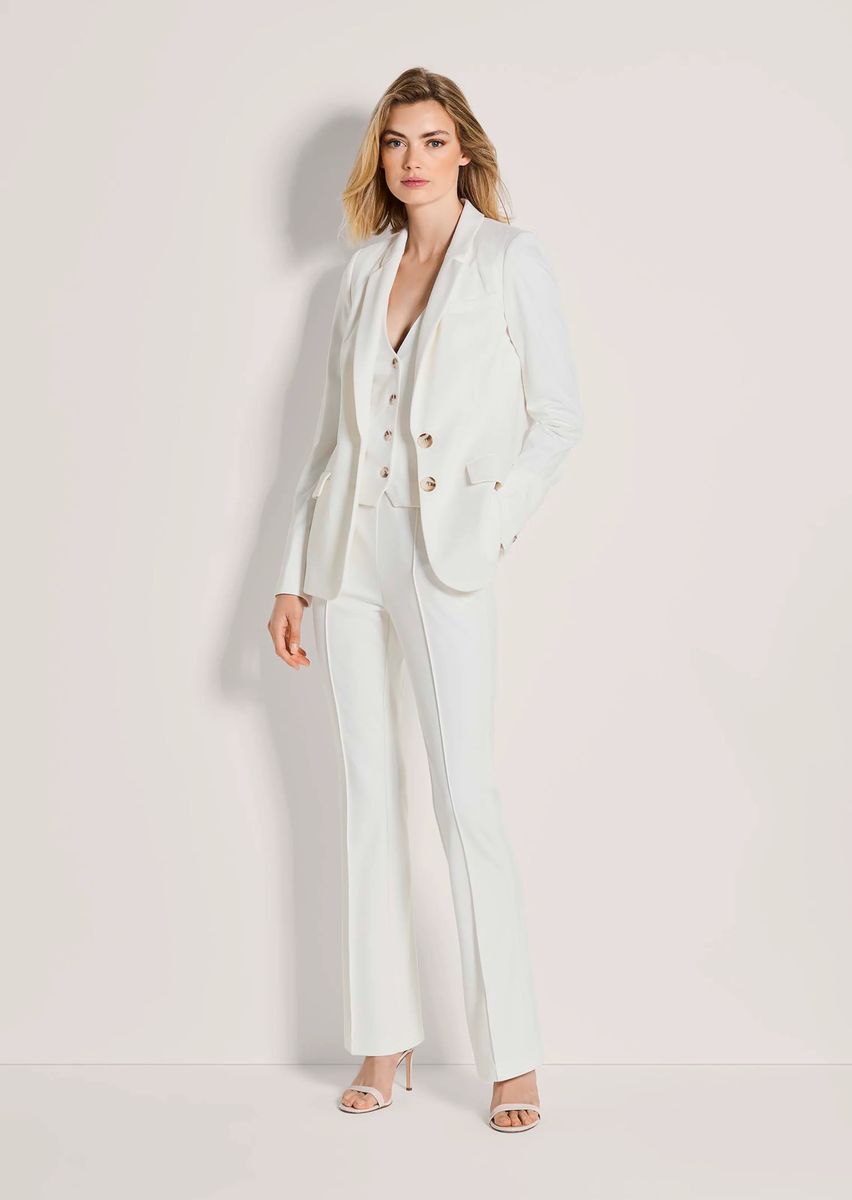 Eleganter langer Jersey-Blazer