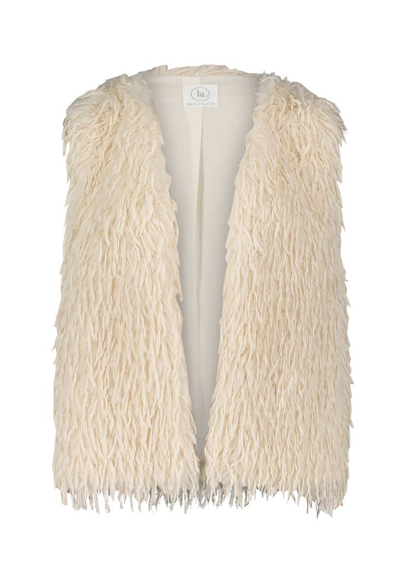 Kunstfellweste mit Federeffekt