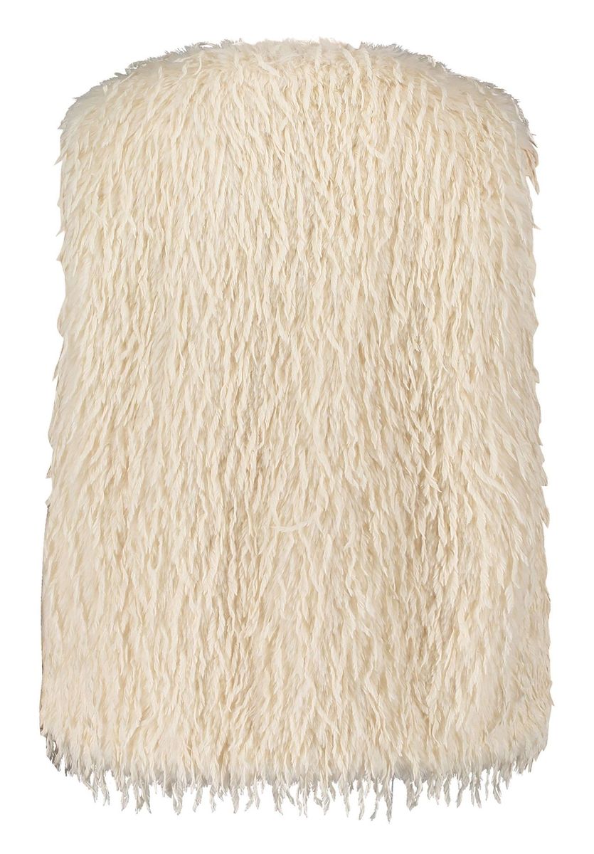 Kunstfellweste mit Federeffekt