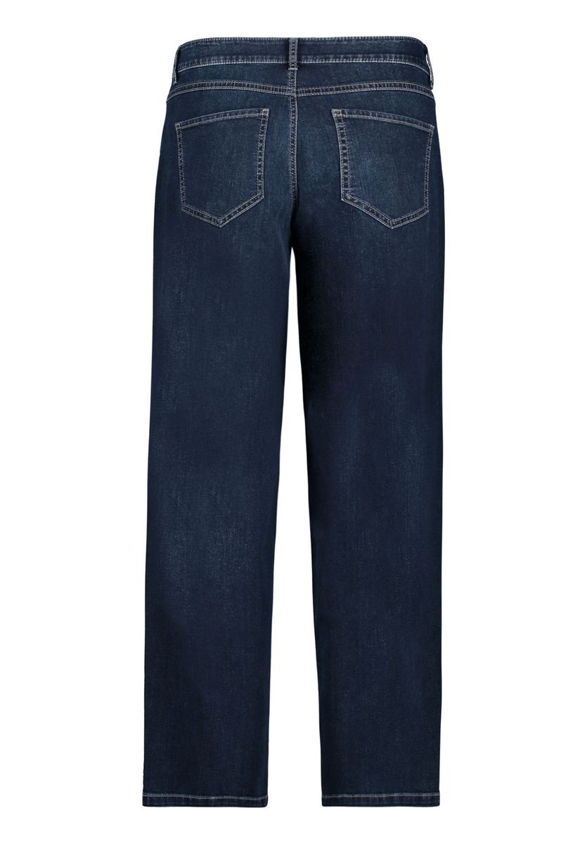 Jeans mit entspannter Passform und Used-Waschung