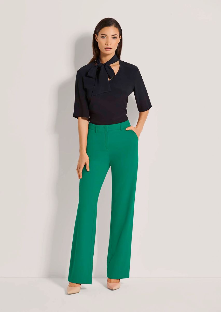 Gerade Viskose-Stretch-Hose