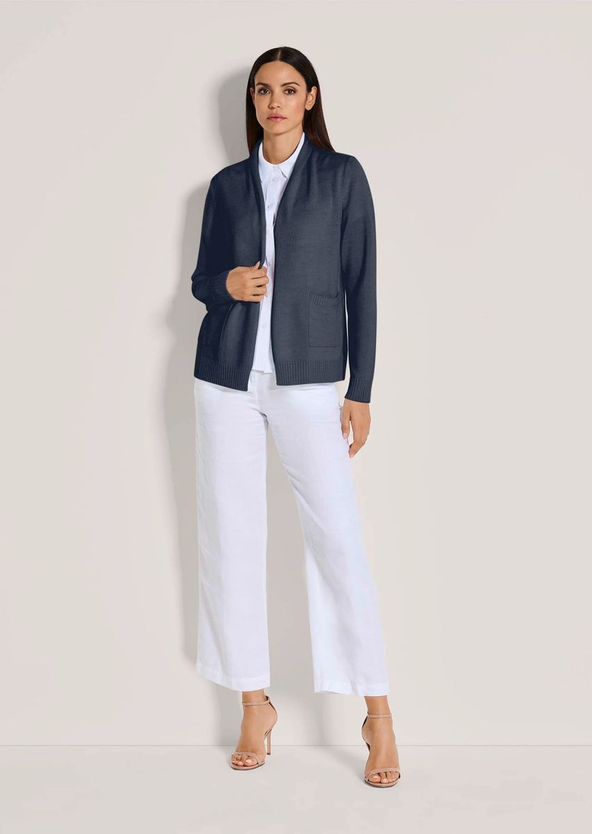 Feinstrick-Cardigan aus Kaschmir-Mix
