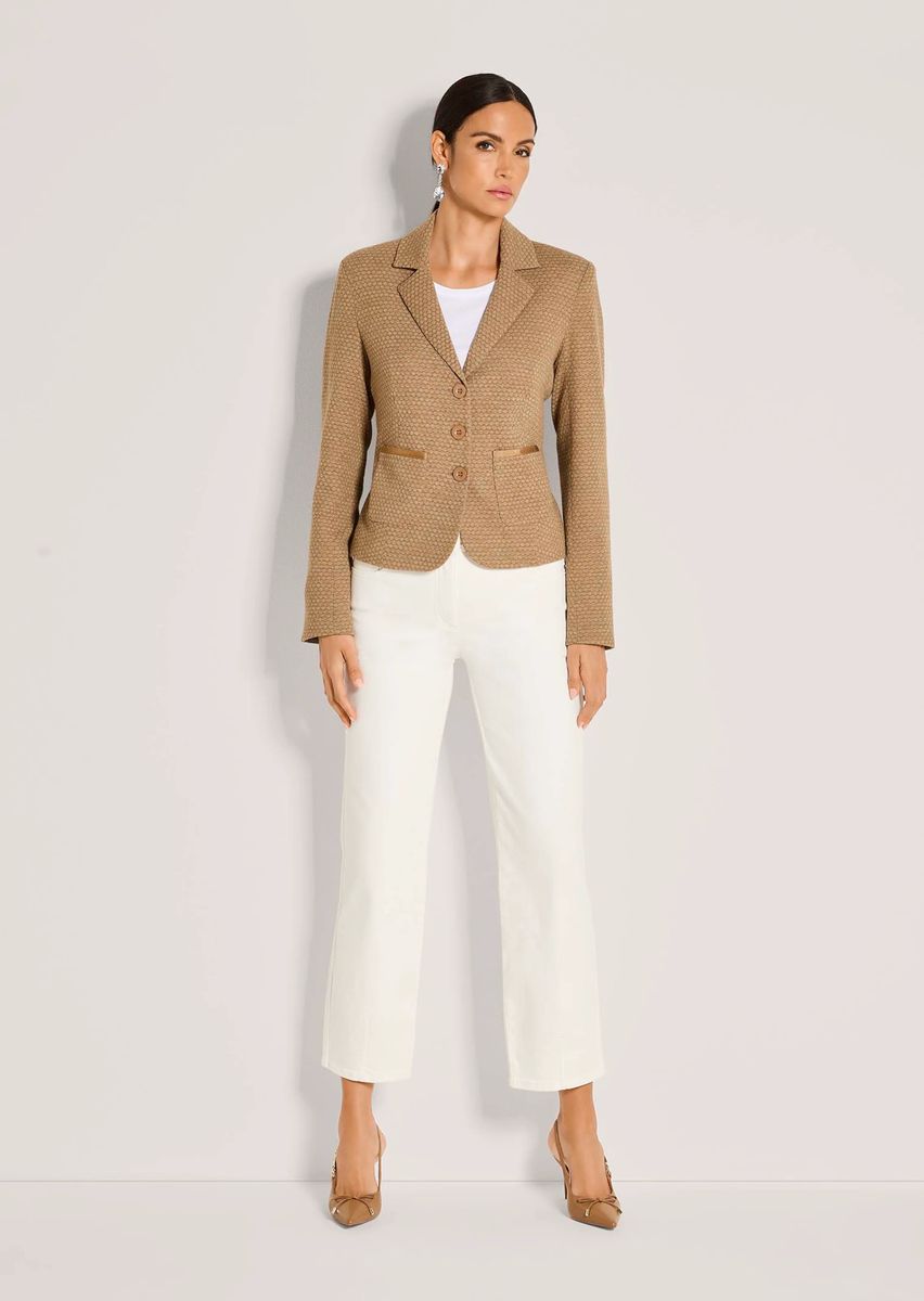 Jerseyblazer mit Wabenmuster