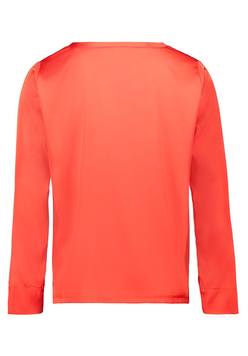 Elegante Satin Langarm Bluse