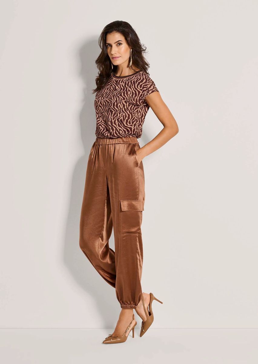 Elegante Satin-Cargo-Hose